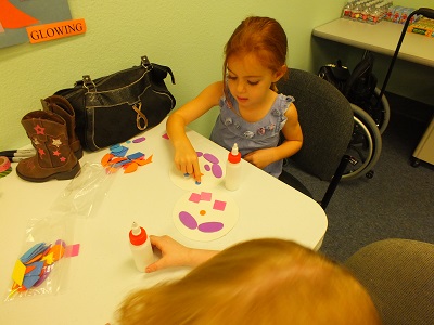 making faces out of shapes at Make it Take it